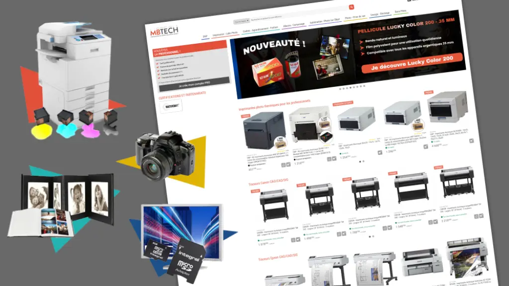 Client Mbtech Présentation Du Site E Commerce B2b D'impression Et Photos