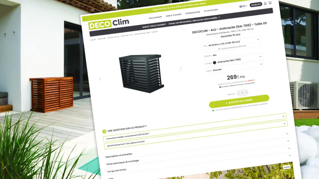 Client Decoclim Présentation De La Boutique En Ligne De Vente De Cache Climatiseur