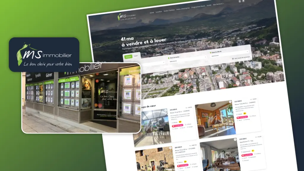 Client Ms Immo Présentation Du Site D'une Agence Immobilière à Gap